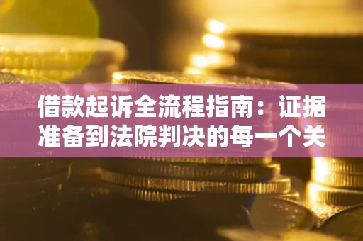 北京借款起诉全流程指南：证据准备到法院判决的每一个关键步骤