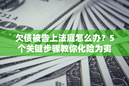 北京欠债被告上法庭怎么办？5个关键步骤教你化险为夷