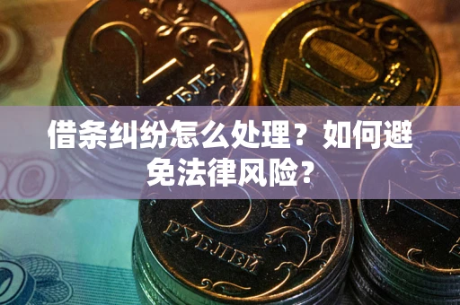 北京借条纠纷怎么处理？如何避免法律风险？